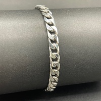 Mens 925 Sterling Silver Curb Link Bracelet