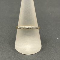 Ladies 10ct Yellow Gold Diamond Band Ring