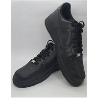 Nike Air Force 1 07 Triple Black Mens Sneakers Size 14 US CW2288-001