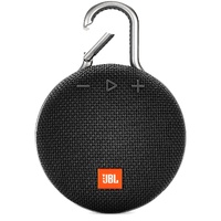 JBL Clip 3 Portable Bluetooth Speaker Black Waterproof Wireless Sound