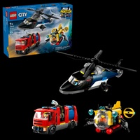 LEGO City 60462 Helicopter Fire Engine and Submarine Remix 874pcs 7+
