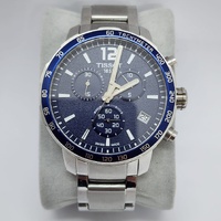 Tissot Quickster Chronograph Mens Watch Blue Dial Silver T095417A