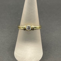 Ladies 18ct Yellow Gold Diamond Ring