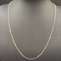 Unisex 9ct Yellow Gold Curb Link Necklace