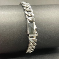 Mens 925 Sterling Silver Curb Link Bracelet