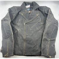 Rhino Leather Brando 6 Mens 4XL Distressed Riding Jacket Genuine Leather