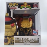 Mighty Morphin Power Rangers Black Gold Dragonzord Funko Pop 535 2017 Exclusive