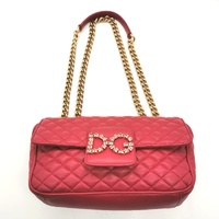 Dolce & Gabbana Pink Quilted Leather DG Millennials Shoulder Bag