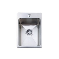 Memo Hugo Compact Sink 1 Taphole Stainless Steel 2402710 346x506x220mm