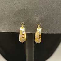 Ladies 22ct Yellow Gold Round Hoop Earrings