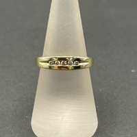 Ladies 9ct Yellow Gold Diamond Band Ring