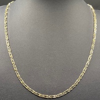 Unisex 14ct Yellow Gold Birdseye Link Necklace