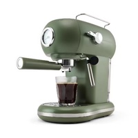 Anko Retro Espresso Coffee Machine 1.2L Green Vintage Style Home Cafe