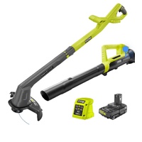 Ryobi 18V ONE+ Line Trimmer and Blower Kit 2.0Ah Battery R18XBLT12