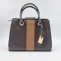 GUESS Suma Satchel Handbag CML Leather Tote SG947806 Stylish Purse
