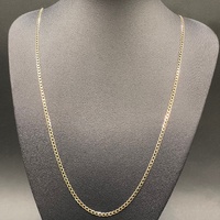 Unisex 9ct Yellow Gold Curb Link Necklace