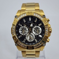 Guess GW0390G2 30 Clear Stones Gold Tone Stainless Steel Mens Watch