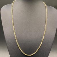 Ladies 18ct Yellow Gold Twist Rope Link Necklace