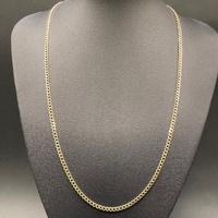 Unisex 9ct Yellow Gold Curb Link Necklace