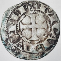 France Poitou Richard Coeur de Lion Silver Denarius 1189-1199 Medieval Coin
