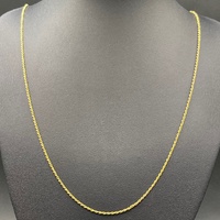 Unisex 18ct Yellow Gold Rope Twist Link Necklace