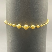 Ladies 22ct Yellow Gold Rada & Bead Link Necklace