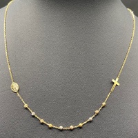 Ladies 18ct Yellow Gold Rada Link Necklace With Religious Charms