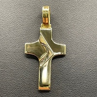 Unisex 18ct Yellow Gold Cross Pendant