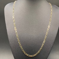 Unisex 9ct Yellow Gold Figaro Link Necklace