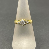 Ladies 18ct Yellow Gold Diamond Ring