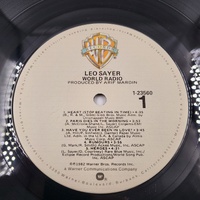 Leo Sayer World Radio 1982 Vinyl Record Classic Pop Rock LP Vintage
