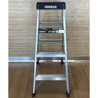 Gorilla SM004-PBK 4 Step Industrial Double Sided Ladder 1.15m 150kg Max