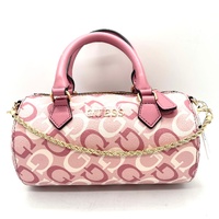 Guess Anessa Cylinder Bag Crossbody Peony Multi Chain Shoulder Purse