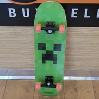 Minecraft 29" Skateboard with Light Up Wheels – Kids Cruiser Board LED Wheels Durable Deck