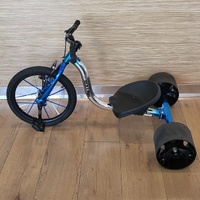 Sullivan 18 Inch Junior Drift Trike Blue Kids Pedal Ride On for Kids Aged 6+