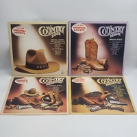 Country Vol. 1-4 Vinyl Record Set 4XLP Country Superstars Favourites Love Magic