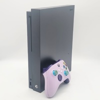 Microsoft Xbox One X Console Black with Purple Wireless Controller