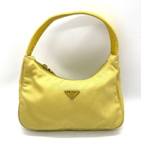 Prada Tessuto Mini Nylon Sport Hobo Bag MV515 Yellow Authentic Purse