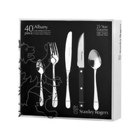 Stanley Rogers Albany 40pc Stainless Steel Cutlery Set with Steak Knives