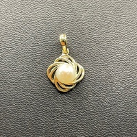 Ladies 9ct Yellow Gold White Pearl Pendant