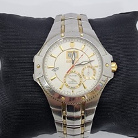 Seiko Coutura Kinetic Perpetual Calendar Two Tone Stainless Steel Mens Watch