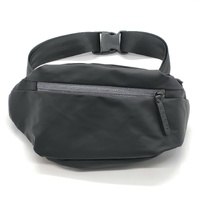 Alibarbar Unisex Black Waterproof Bumbag Waist Bag Fanny Pack Travel