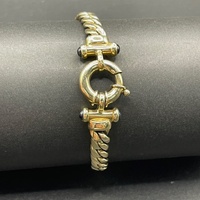 Mens 9ct Yellow Gold Curb Link Bracelet