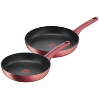 Tefal Perfect Cook 2 Pc Frypan Set 24cm and 28cm Induction Non Stick