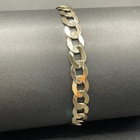 Mens 9ct Yellow Gold Curb Link Bracelet