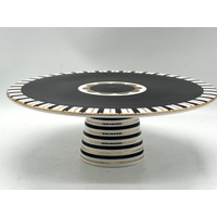 Maxwell & Williams Teas & C's Regency Footed Cake Stand 28cm Gift Boxed in Black