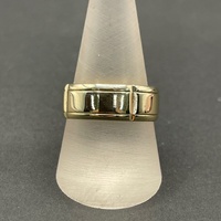 Mens 10ct Yellow Gold Band Ring