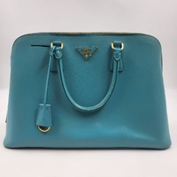 Prada Saffiano Mint Green Tote Bag ML0812 Top Handle Lux Purse Authenticity Card