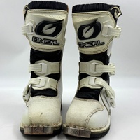 O'Neal Youth MX Motocross Dirt Bike Boots K13 White Black Off Road