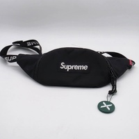 Supreme Small Waist Bag FW22 Black Logo Adjustable Strap Water Resistant